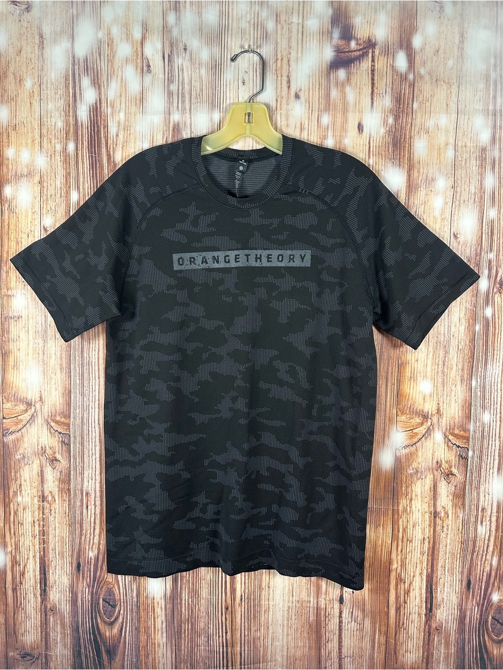 Lululemon Metal Vent Tech Men’s Black Camo Crew Shirt  Athletic Size Medium